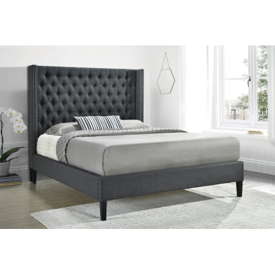 Altamirano Tufted Upholstered Platform Milan Upholstered Bed Frame storage 3